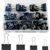 170 Pcs Binder Clips Assorted Sizes Black Large Medium Small Binder Paper Clips for Office Supplies Home Business Document Organizing（Black）
