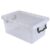 1.75LT Clear Plastic Stackable Storage Bin for Easy Organization