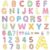176Pcs 7 Inch Large Bulletin Board Letters Alphabet Numbers Punctuation Combo Set Sweet Big Paper Letter Cutouts with Adhesive Dots for Candy Classroom Bulletin Board School Chalkboard Decor