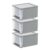 17 Qt Plastic Storage Bins for Under Bed Organization, 3 Pack
