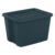 18-Gallon Plastic Storage Bin with Latch Lid, Teal