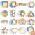 180 Pack Sensory Stickers, Textured Stickers for Daily Relaxation (15 Styles), Suitable for Office Workers in the Office or Children in the Classroom to Relieve Anxiety
