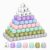 182 Pcs Colorful Silicone Letter Beads, 12mm A-Z Alphabet Square Beads, White Silicone Beads for Bracelets, Keychains, Necklaces, Lanyards, DIY Jewelry Making