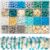1860Pcs Ocean Beads for Bracelets Making Kit, Blue and White Summer Beach Bead for Jewelry Making, Sea Turtle Shell Starfish Shape Beads 8mm Round Cly Bead for DIY Craft Bracelets Earring (Blue)
