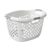 1.8 Bushel Hip‑Grip Plastic Laundry Basket, White Ergonomic Clothes Hamper for Adult Bedroom & Laundry Room