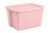 18 Gallon Large Plastic Storage Tote with Snap-On Lid and Handles