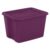 18 Gallon Plastic Storage Bin with Secure Snap Lid – Stackable Organizer Tote with Handles – Perfect for Closet, Dorm & Home Organization (Magenta)