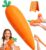 18In Giant Banana Squishy Jumbo,Big Banana Squishy Realistic Bananas Moldable Soft Squishys Slow Rising Stress Ball for Anxiety Stress Party Favors (Carrot（A)