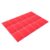 18pcs A4 Plastic Document Folder with Pockets, Red Foldable Organizer