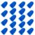 18PCS Cheerleading Pom Poms Plastic Cheerleader Pom Poms for Sports Squads Dancing Party Football Basketball Spirit Sports Stage Performance Celebration (Blue)