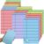 18 Pcs Large Lined Sticky Notes 5 x 8 Inch 6 Colors Self Sticky Pads Colorful Big Square Pastel Color Notes with Lines for Office Home Meeting