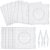18 Pcs Meltable Beads Pegboards, Large Clear Plastic Melty Beads Templates with 2 Tweezers, Interlocking Design for 0.2 in Beads, DIY Craft Board Set for Art Projects, 841 Beads Capacity