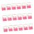 18pcs Pink Heart Metal Binder Clips Mini Foldback Clips for Paper