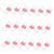 18pcs Pink Heart Metal Mini Binder Clips for Papers Notes School Desk