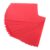 18pcs Red Plastic Foldable Folder with Double Pockets