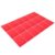 18pcs Red Plastic Two Pocket Folder with Foldable Double Pockets