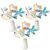 18 Pcs Science Lab Table Toppers, Mad Scientist Centerpiece Sticks with Microscope, DNA, Beakers & Safety Goggles for Science Party, School Event & Birthday Supplies