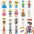 18 Sets Dress Up Lacing Card for Toddlers, Girls Sewing Kit for Kids Montessori Fine Motor Skills Toy for Preschool Learning Activities Kindergarten Toys