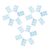 18 Sheets Blue Self Adhesive Round Number Stickers