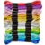 18 Skeins Metallic Embroidery Floss, Cross Stitch Thread (8 m 12 Strands)