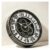 18″ Steampunk Moving Gears Wall Clock, Antique Metal Clock for Living Room(Industrial Metal Silver-White)