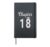 18th Womens Birthday Hardcover Journal, Black