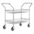 18″ x 46″ Two-Basket Chrome Heavy-Duty Utility Cart, 900 lb Capacity