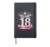 18 Years & Fabulous I Happy Birthday Pink Black Party Hardcover Journal, Black