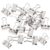 1 Box Metal Binder Clips 19mm for Paper and Bills Office Organizing