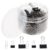 1 Box Nickel Plated Steel Wire Binder Clips for Paper File Clamps