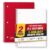 1InTheOffice Graph Ruled Spiral Notebook, 1 Subject Notebook, Wirebound Graph Paper Notebook 8 x 10.5 Inch, 70 Sheets, 5 Squares Per Inch, 3 Hole Punched