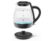 1L Black Glass Electric Kettle, 1500W Rapid-Boil Water Boiler Warmer with Automatic Shutoff, Fast Heating Tea Heater for Home Kitchen Office