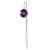 1″ Lightweight Metal Purple Music Symbol Book Mark for Reading Lover
