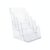 1 Pack Clear Acrylic Document Display Rack for Office Desk Organization and Brochure Sorting