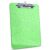 1 Pack Green Glitter Clipboard with Pen Holder,Clear Plastic Clip Boards 8.5×11 Heavy Duty,A4/Letter Size,Cute Sparkly Hanging Clipboards for Women Teachers Classroom Office Home Work