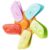 1 Pack Pinwheel Date‑Dial Magnetic Chip Clips for Fridge Orange Spinning Magnet Sealing Clip, Cute Multi-Purpose Petal Sealing Fasteners for Snack Bags Kitchen Office Home Decor (1 Pinwheel 5 Clips)