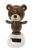 1Pc Brown Solar Dancing Bear Decor,Bobbling Head Bear Decors,Solar Powered Dancing Figurine Car Dashboard Decor,Shaking Head Dolls Solar Power Kits