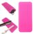 1 PC Heat Resistant Silicone Mat Pouch for Flat Iron and Curling Iron, Portable Travel Silicone Hair Straightener Mat 11.3″ x 5.6″ （Pink）