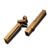 1pcs Black Magnetic Suction Door Lock Indoor Simple Bedroom Silent Door Lock Bathroom Modern Solid Wood Door Lock(Bright Gold)