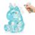 1Pcs Glitter Stress Relief Unicorn Squishy Toy Cute Malt Sugar Filled Unicorn Squishy Sensory Fidget Toy for Kids Adults Anxiety Relief Birthday Party Favors Gift (Blue)