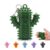 1 PCS Little Ouchies Pain Fidget，Silicone Cactus Stim Tools for Adults, Sensory Pain Stim Fidget Toy, Spiky Grippy Stim Keychain, Anxiety Relief Items Fidget, Fun Gift for Friends and Family (Green)