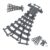 1 Piece Train, Track Plastic (RC Trains) Three-Way Switch Track, Dark Gray, Compatible with Lego Parts Train, Track