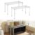 1 Tier Storage Shelves, Steel Kitchen Microwave Shelf, Silver, 2 Pack