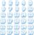 1 to 30 Number Pencil Topper Protector Caps, Soft Pencil Eraser End Decor Accessories for Standard Pencils, Classroom Stationery Marking Supplies Kids Fun Craft Decor(Light Blue)