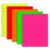 1″ x2-5/8 Assorted Fluorescent Address Labels 750 Shipping Labels 25 Sheets