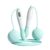 2-in-1 Digital Counting Jump Rope Macaron Green Cordless Skipping Rope