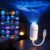 2-in-1 Galaxy Projector Night Light,USB Star Projector with Adjustable Brightness, Mini LED Projection Lamp for Bedroom Ceiling Wall Room Decor (Ocean-24 Projection Films)