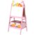 2-in-1 Kids Art Easel Blackboard Whiteboard Pink Storage Boxes