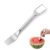 2-in-1 Stainless Steel Fruit Cutter, Watermelon Cutter Slicer Tool Gadget Picnic & Party Kitchen Fruit Cubes, Watermelon Slicer with Watermelon Cutter for Home Party Camping Kitchen (1PCS)