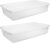 2-Pack-6″ Low Profile Under Bed Storage Containers, 41QT Clear Stackable